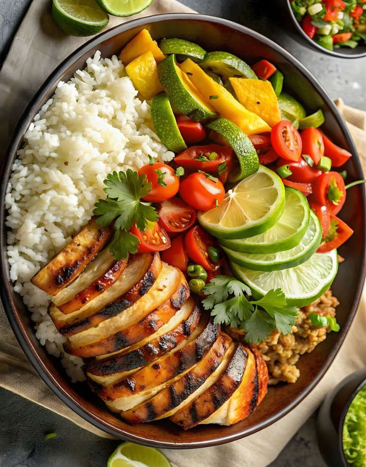 healthy meat and veggies nutritional meal